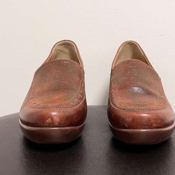 Ariat Brown Leather Clogs 7B 7 B Advanced Stability Cushioning 1000483 *No Box* - Picture 4 of 10